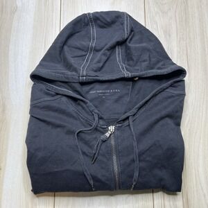 John Varvatos Full Zip Men's Hoodie Size XL Black Lightweight USA